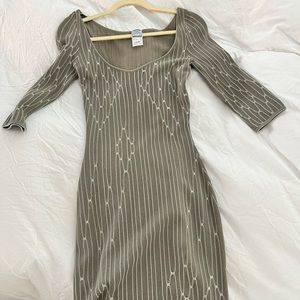 Printed Herve Leger dress